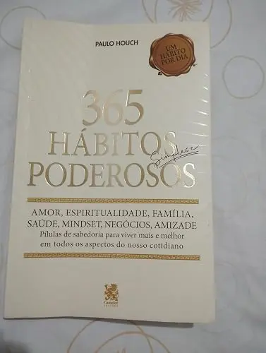 Livro 365 Hábitos Simples e Poderosos recebido pela leitora Raquel Trevizan